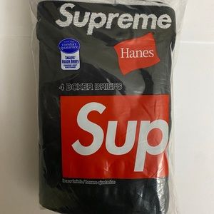 Supreme x Hanes Boxer Breifs Black (single)
